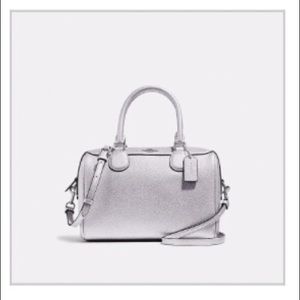 Coach Mini Bennett Satchel In Silver